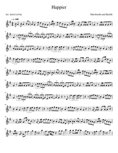 Happier (arr. Jarett LeVan)