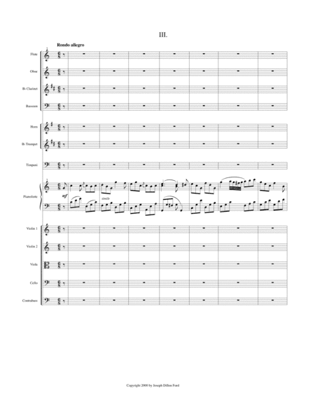 Piano Concerto No. I in C Major ("Schroedinger's Cat") - Orchestral Score and Parts - 3rd movement