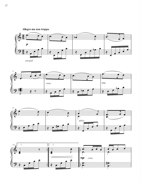 Movement III from Piano Sonata No. 1 in A minor