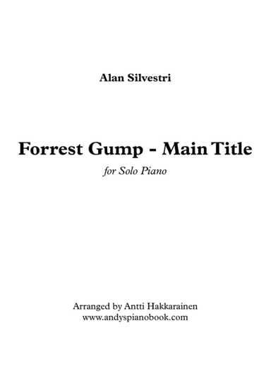 Forrest Gump - Main Title (Feather Theme)  from the Paramount Motion Picture FORREST GUMP (arr. Antti Hakkarainen)