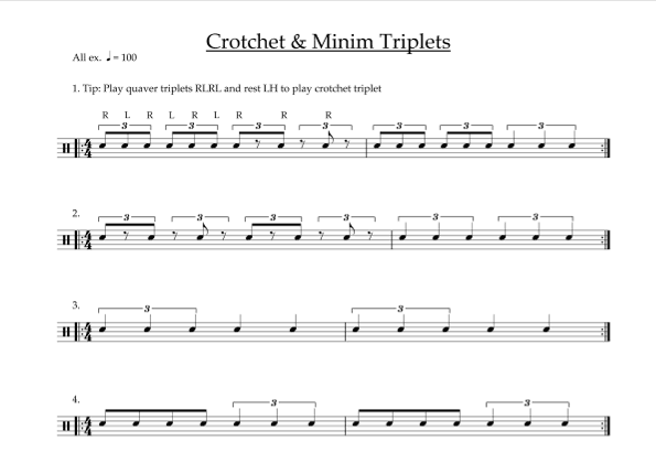 Crotchet & Minim Triplets