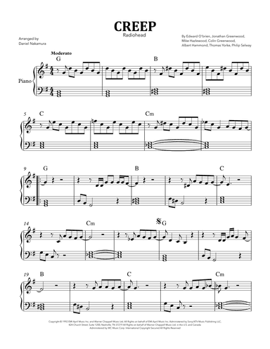 Creep (arr. Daniel Nakamura)