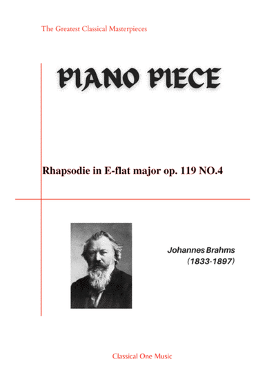 Brahms - Rhapsodie in E-flat major op. 119 NO.4 (arr. MPS)