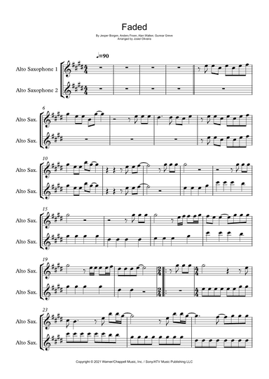 Faded (arr. Josiel Oliveira)