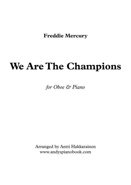 We Are The Champions (arr. Antti Hakkarainen)