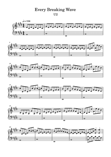 Every Breaking Wave (arr. Darcy)