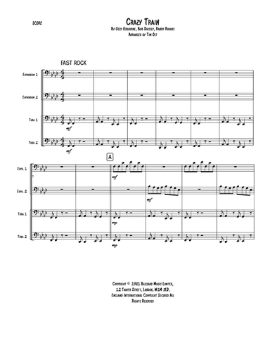 Crazy Train (arr. Tim Olt)