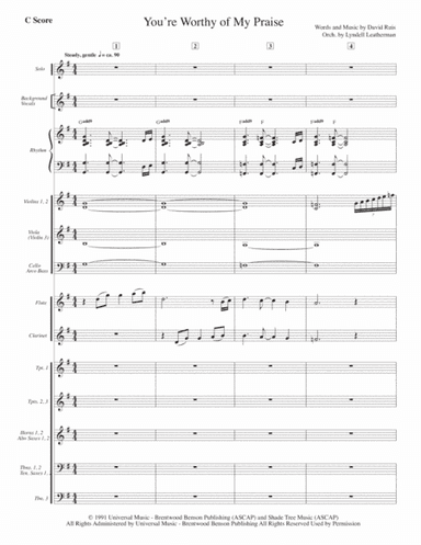 You're Worthy Of My Praise (arr. Lyndell Leatherman)
