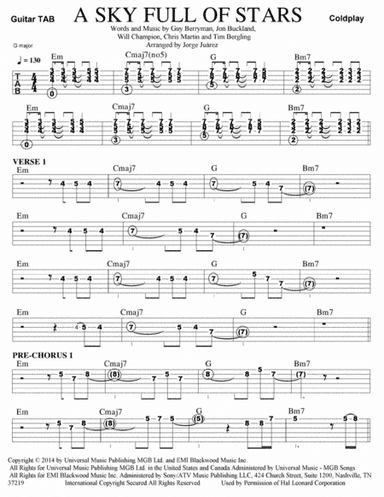 A Sky Full Of Stars (arr. Jorge Juárez)