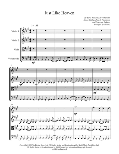 Just Like Heaven (arr. Alicia S.)