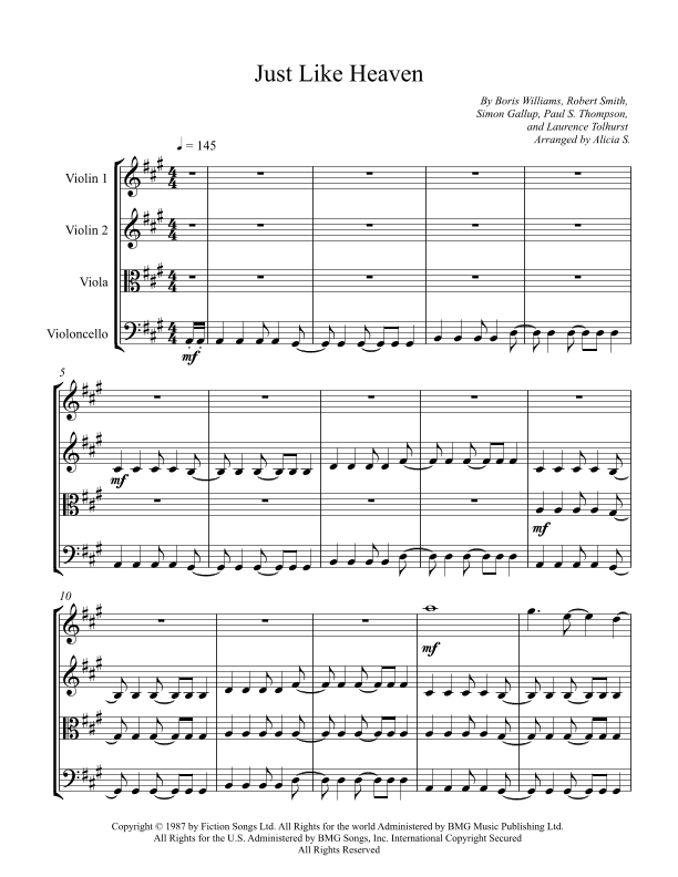 Just Like Heaven (arr. Alicia S.)