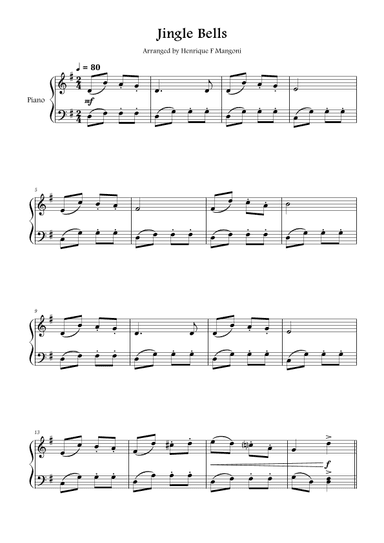 Jingle Bells (arr. Henrique F Mangoni)