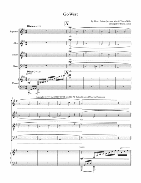 Go West (arr. Steve Milloy)