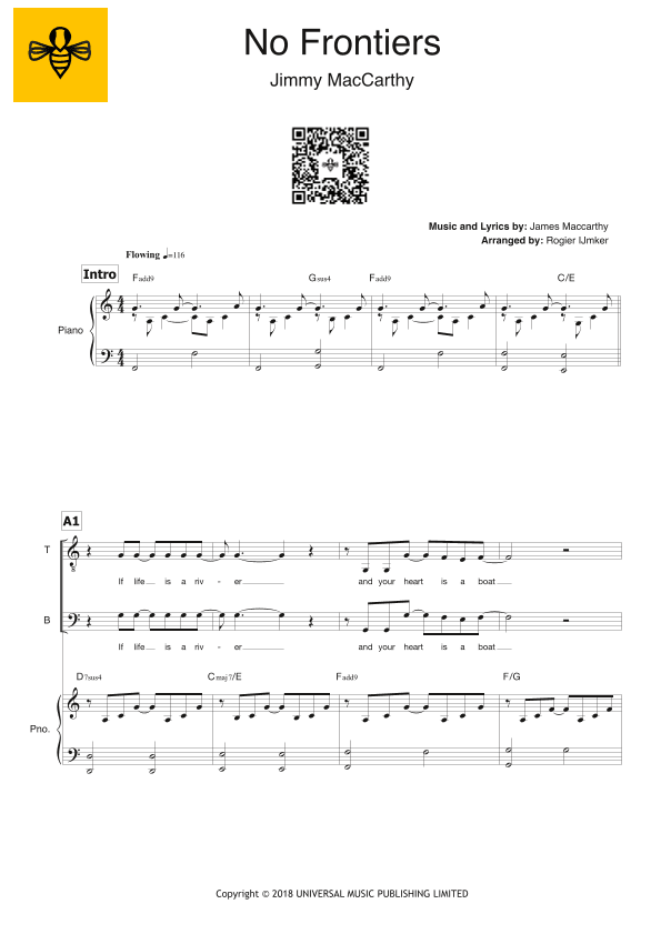 No Frontiers (arr. Rogier Ijmker)