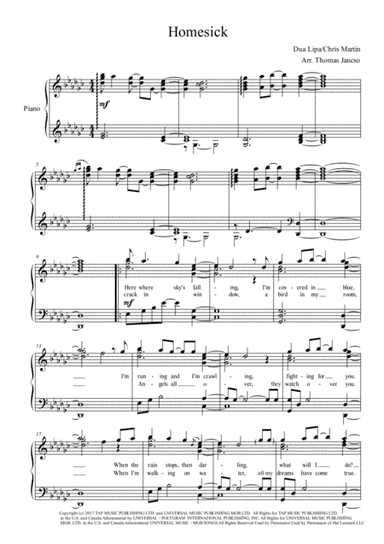 Homesick (arr. Thomas Jancso)