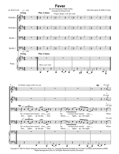 Fever (arr. Richard Cook)