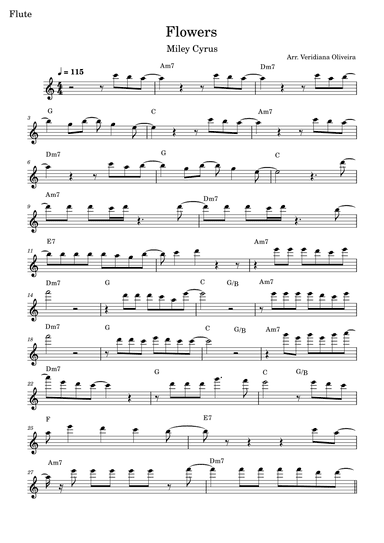 Flowers (arr. Veridiana Oliveira)