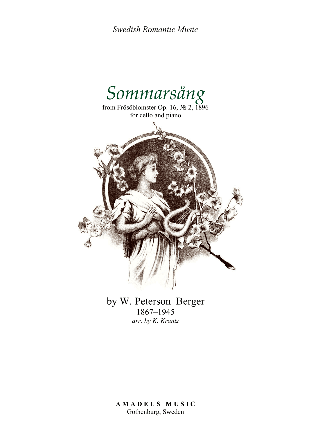 Sommarsång/Sommarsang for cello and piano (arr. K. Krantz)