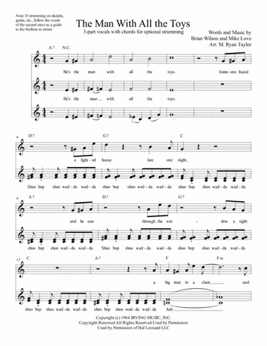 Man With All The Toys, The (arr. M. Ryan Taylor)