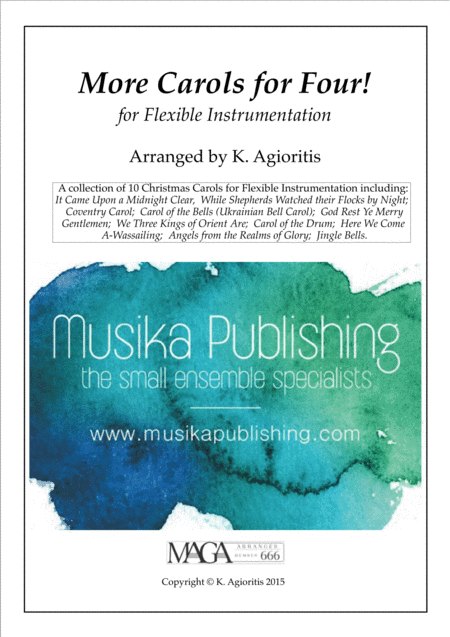 More Carols for Four! - Flexible Instrumentation - Full Conductor's Score - Score Only (arr. K. Agioritis)