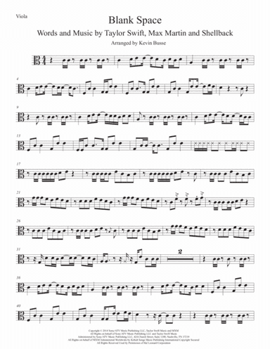 Blank Space (arr. Kevin Busse)