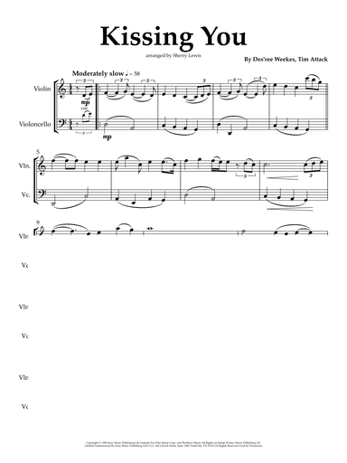 Kissing You (arr. Sherry Lewis)