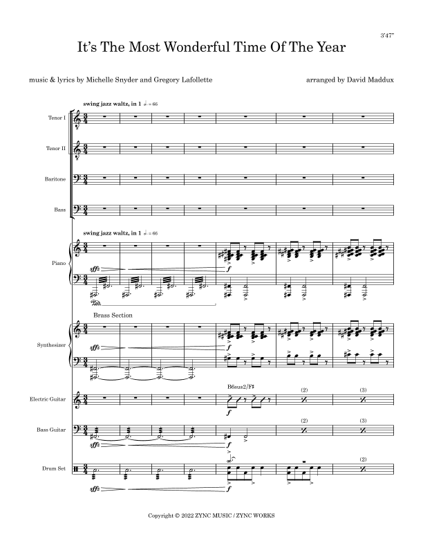It's The Most Wonderful Time Of Year (arr. David Maddux)