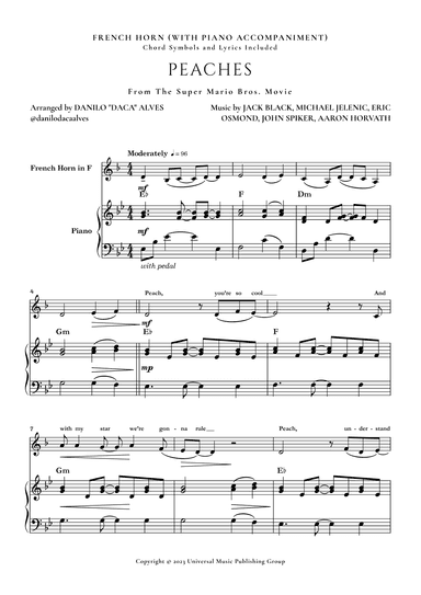 Peaches (arr. Danilo "Daca" Alves)