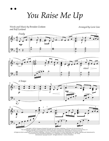 You Raise Me Up (arr. Lorie Line)