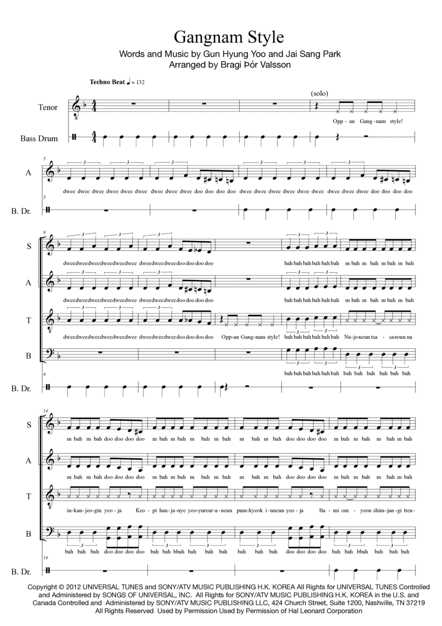 Gangnam Style (arr. Bragi Thor Valsson)