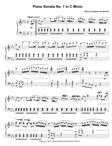 Piano Sonata No. 1 in C Minor