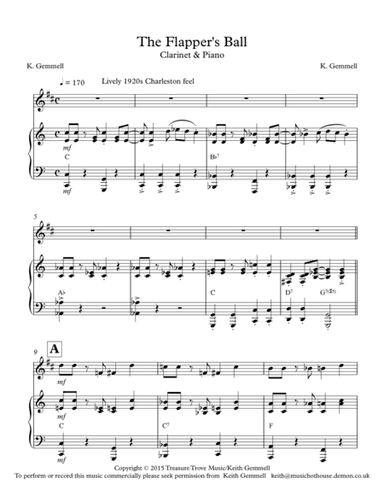 The Flapper;s Ball: Clarinet & Piano