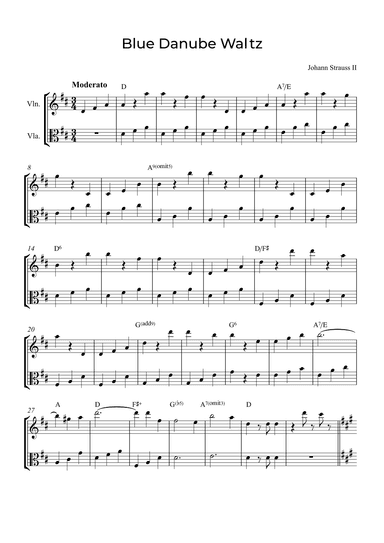 Blue Danube Waltz (arr. Alex Nunes Rodrigues)