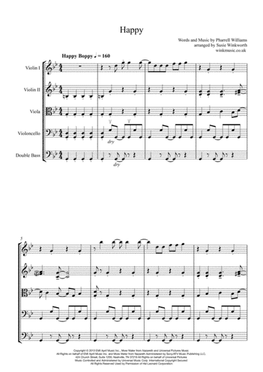 Happy (arr. Susie Winkworth winkmusic.co.uk)