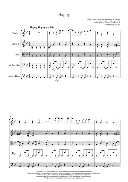 Happy (arr. Susie Winkworth winkmusic.co.uk)
