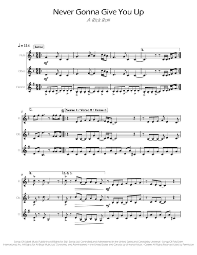 Never Gonna Give You Up (arr. Ygor Nunes)