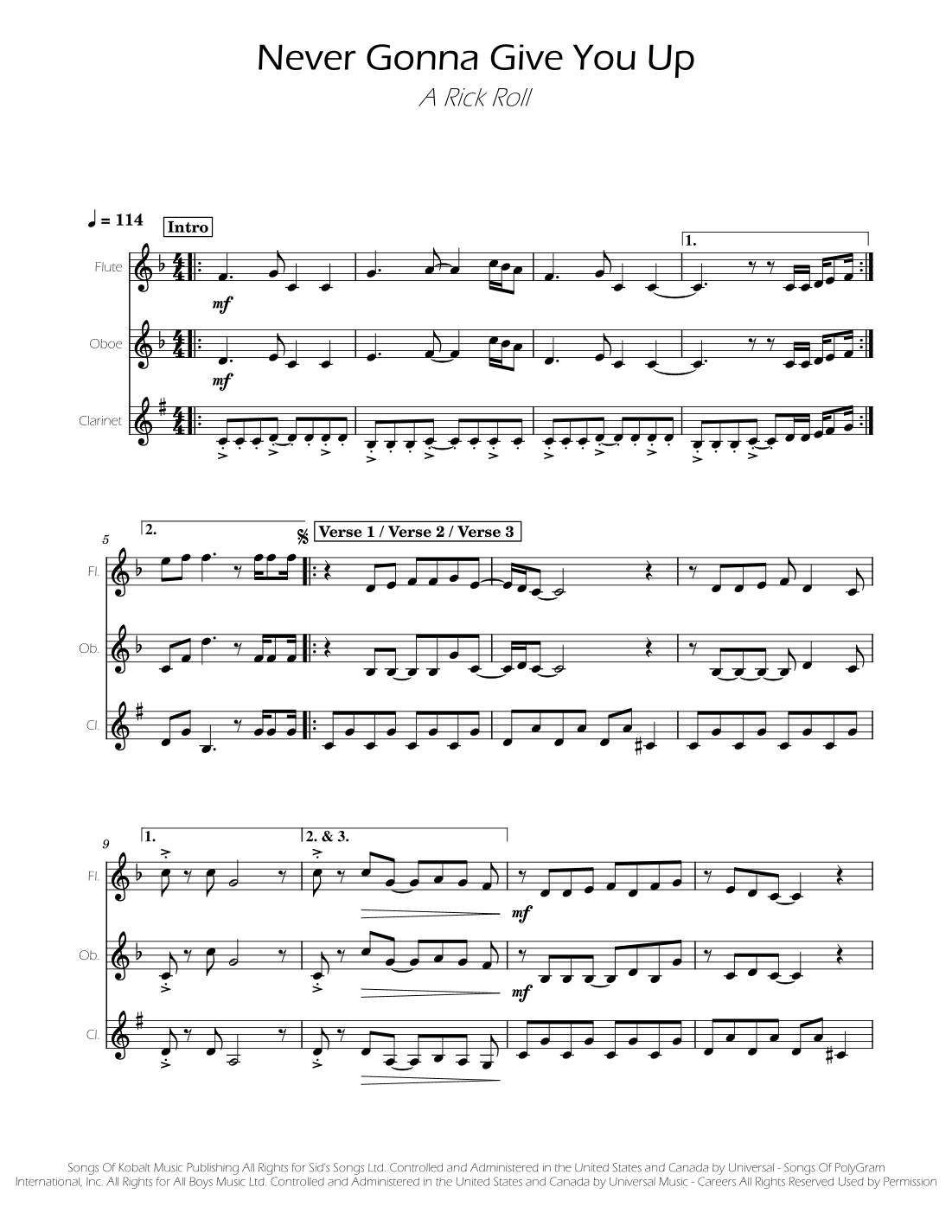 Never Gonna Give You Up (arr. Ygor Nunes)