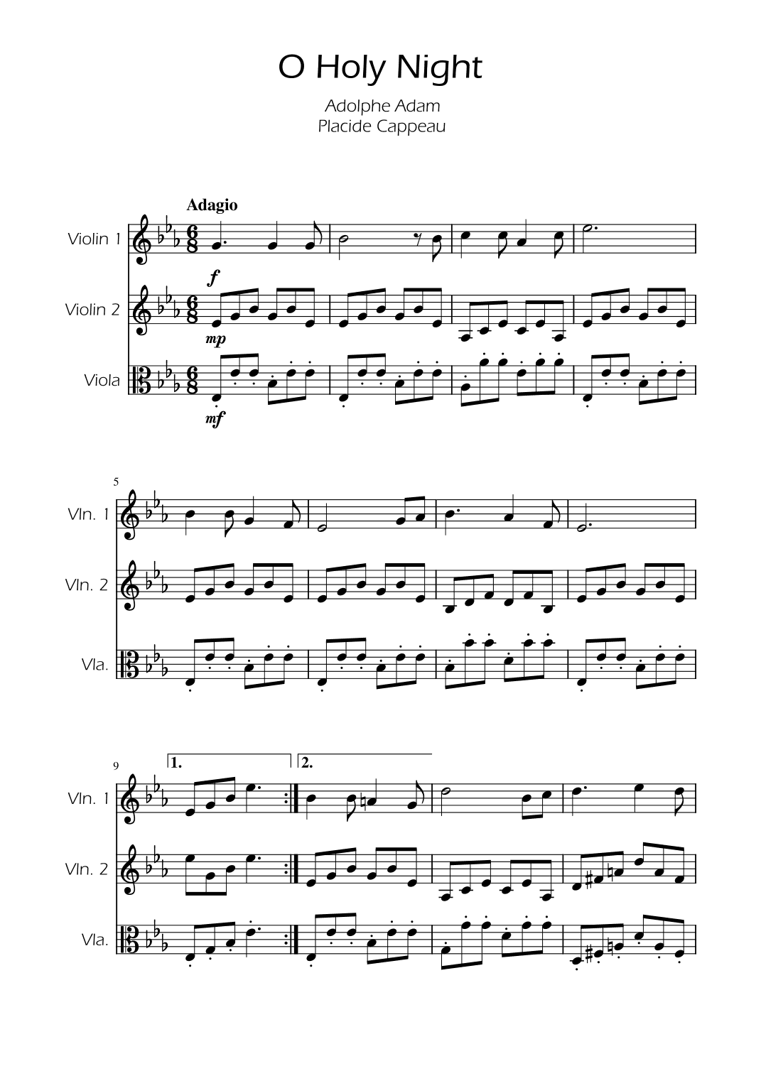 O Holy Night - String Trio (arr. Ygor Nunes)