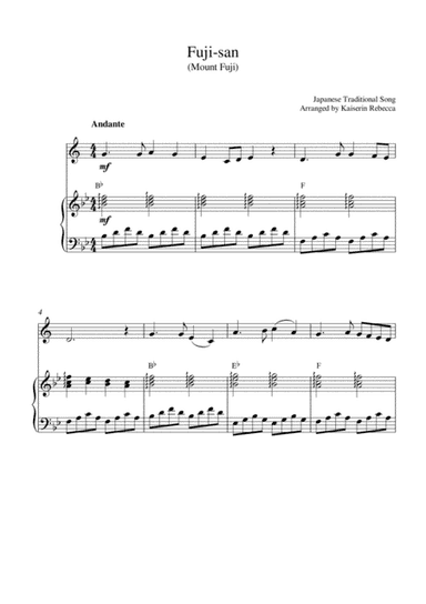 Fuji-san (Mount Fuji) (arr. Kaiserin Rebecca)