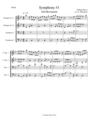 Symphony #1   3rd Movement (arr. R. Whitehead)
