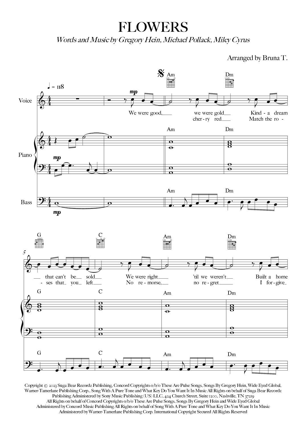 Flowers (arr. Bruna T.)