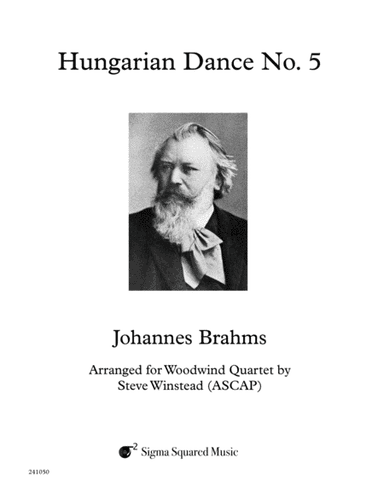 Hungarian Dance No. 5 for Woodwind Quartet (arr. Steve Winstead)