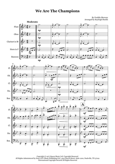 We Are The Champions (arr. Kayleigh Huelin)