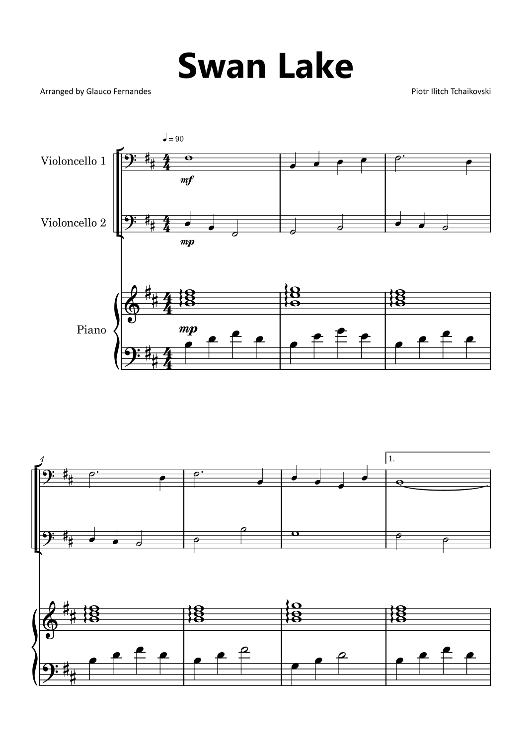 Swan Lake (arr. Glauco Fernandes)