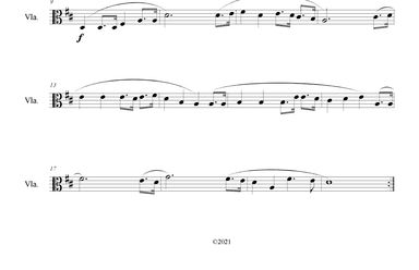 Christ Arose (Low in the Grave He Lay) for Viola Solo (arr. B. C. Dockery)