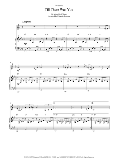 Till There Was You (arr. Kaiserin Rebecca)