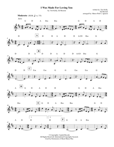 I Was Made For Loving You (arr. Marco Polo C. Ignacio)