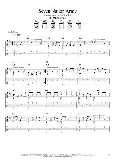 Seven Nation Army (arr. Damien Roy)