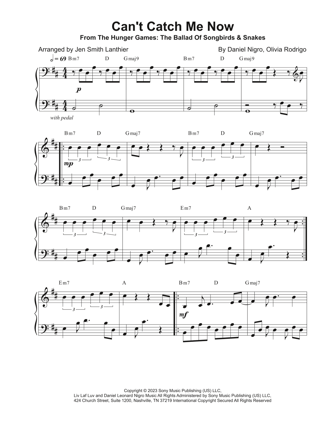 Can't Catch Me Now (arr. Jen Smith Lanthier)