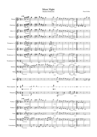 Silent Night - Student Orchestra (arr. Vinícius Louzada)